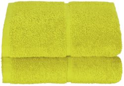 ColourMatch Pair of Hand Towels - Zest